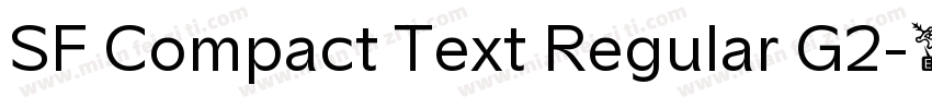 SF Compact Text Regular G2字体转换